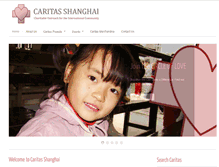 Tablet Screenshot of caritasshanghai.com